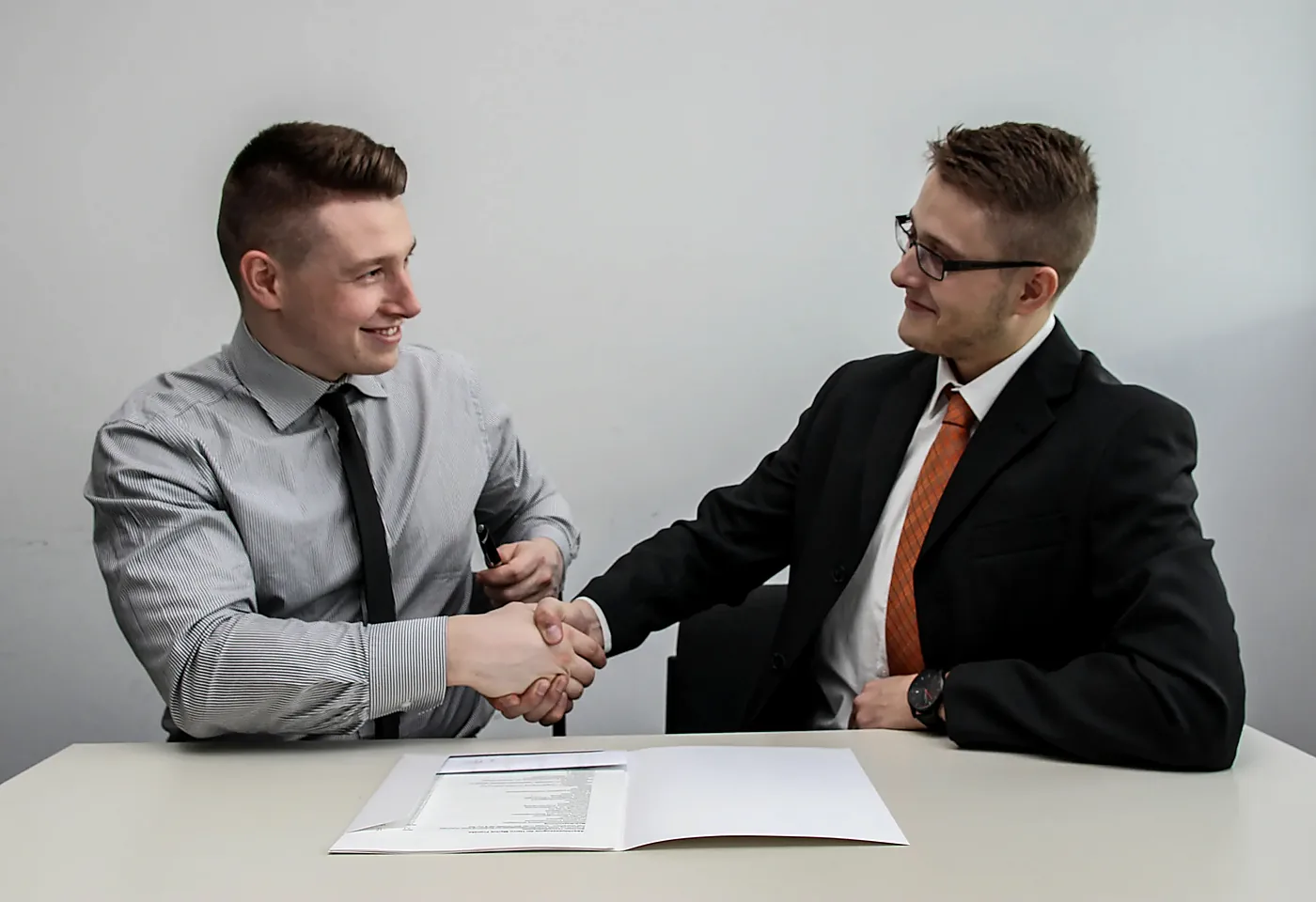 Business partners agreeing on a new collaboration after a planning discussion